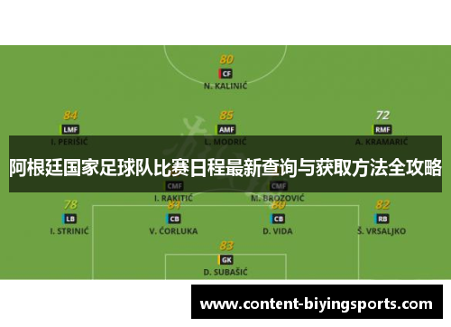 阿根廷国家足球队比赛日程最新查询与获取方法全攻略