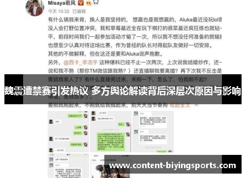 魏震遭禁赛引发热议 多方舆论解读背后深层次原因与影响